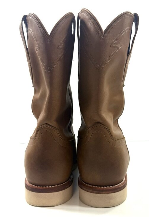 Tecovas Mens Boots The Knox Wedge Brown Cowhide Ropers Size 9.5 EE Work Ranch main image 8